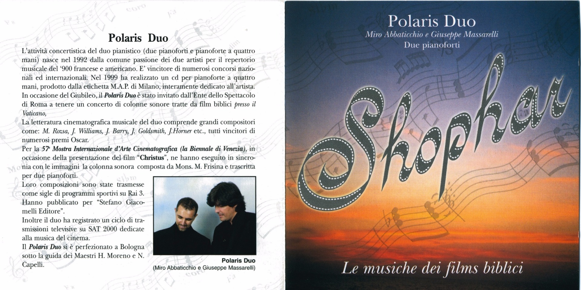 Shophar, la musica dei films biblici, Multimedia San Paolo